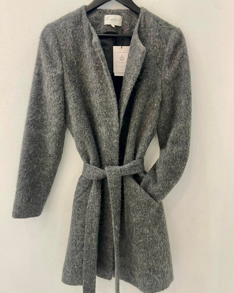 Abrigo estilo franela gris - SUD EXPRESS