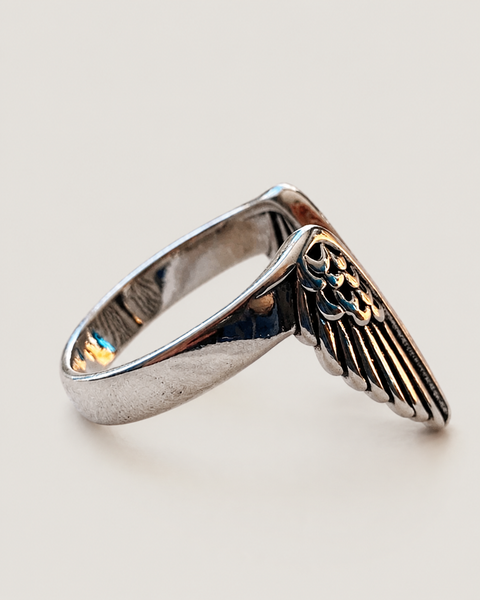 Anillo unisex con alas de angel | talla ajustable - AUNEA