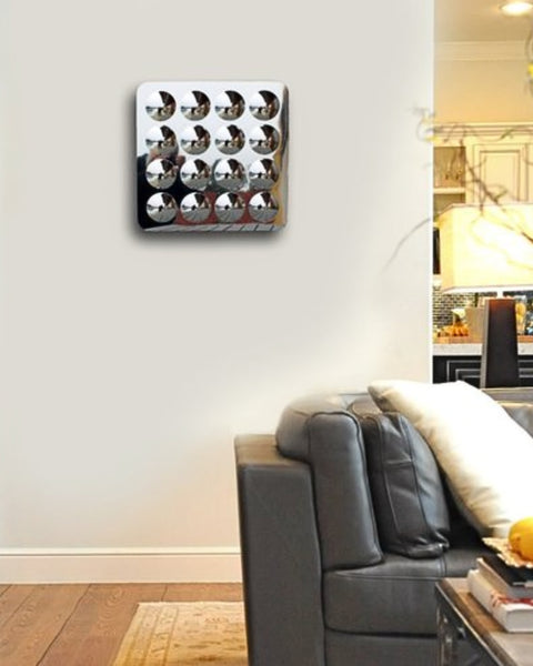 Espejo escultural “Bubble Mirror” 3D – Plexiglas cromado - GABRIEL BRISAN | AVA DESIGN