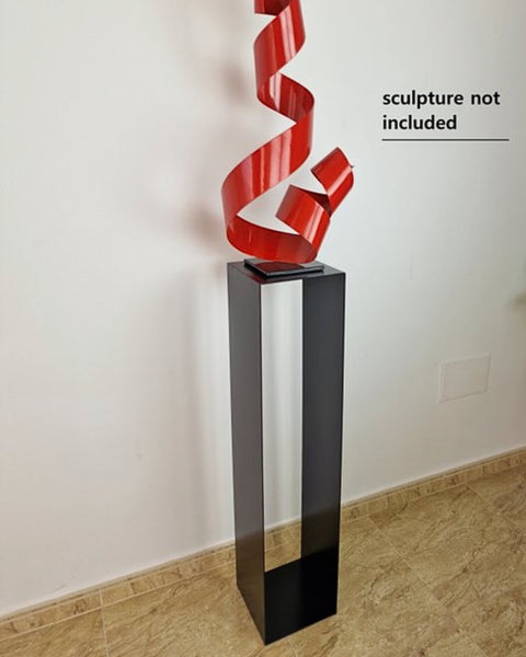 Peana escultórica de acero negro - José Soler Navarro