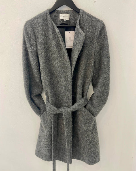 Abrigo estilo franela gris - SUD EXPRESS