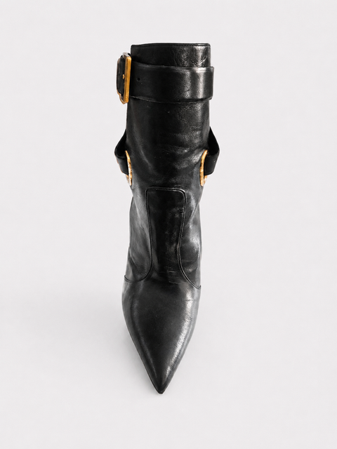 Botines Tacón de Aguja + Suelas Doradas - BARBARA BUI