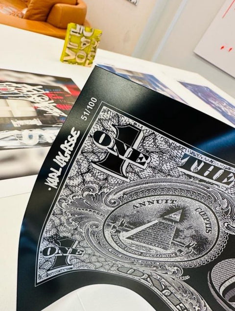 One Dollar Black Silver - KARL LAGASSE (1981)