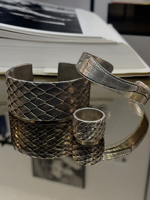Brazalete unisex de plata - CORPUS CHRISTI