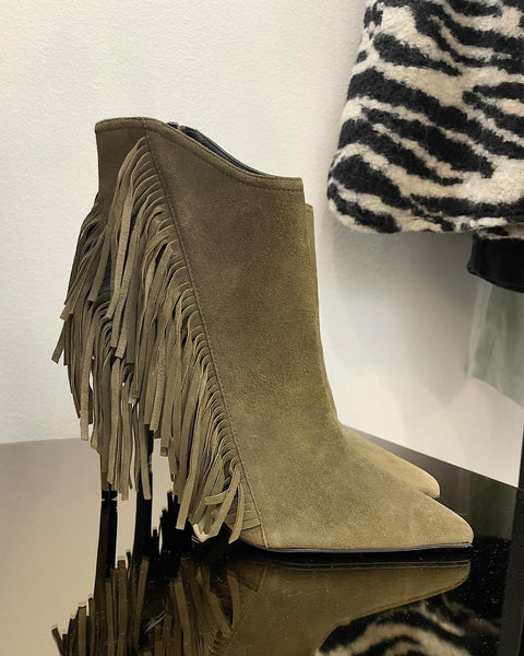 Botas de ante con flecos - ALLSAINTS