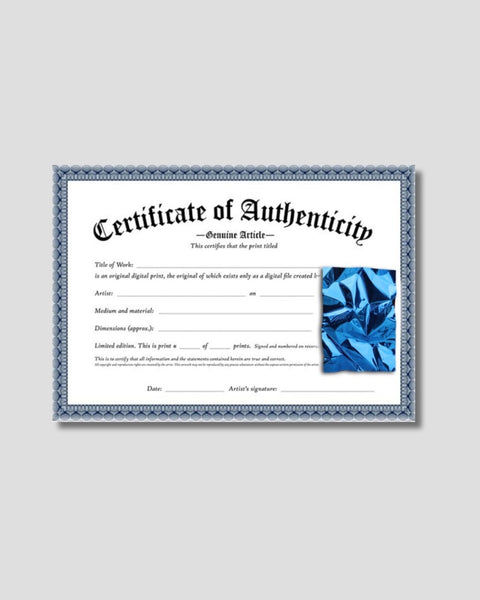 AVA Design - Gabriel Brisan - "Blue Hurricane" SIZE- XXL