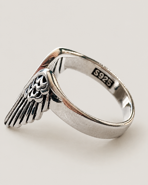 Anillo unisex con alas de angel | talla ajustable - AUNEA