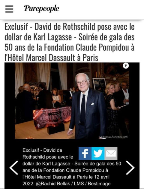 One Dollar Black Silver - KARL LAGASSE (1981)