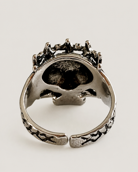 Anillo Unisex - Calavera con su Corona - AUNEA