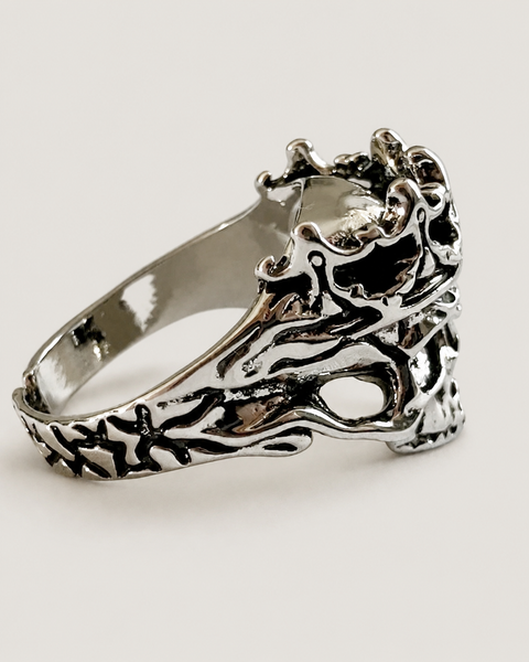 Anillo Unisex - Calavera con su Corona - AUNEA