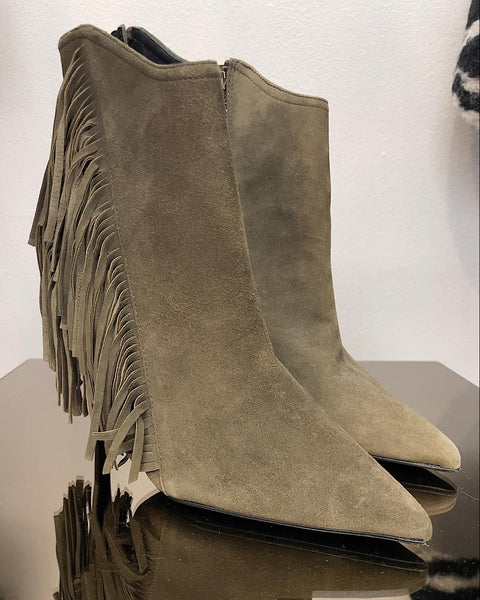 Botas de ante con flecos - ALLSAINTS