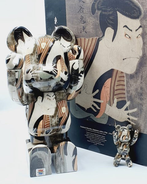 MEDICOM TOY BEARBRICK - TOSHUSAI SHARAKU - ACTOR OTANI ONIJI III