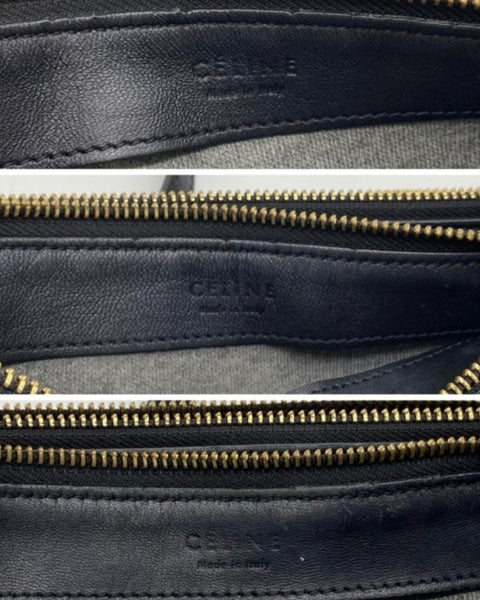 Céline Trio Petit Modelo – Bolso bandolera de cuero negro - CÉLINE