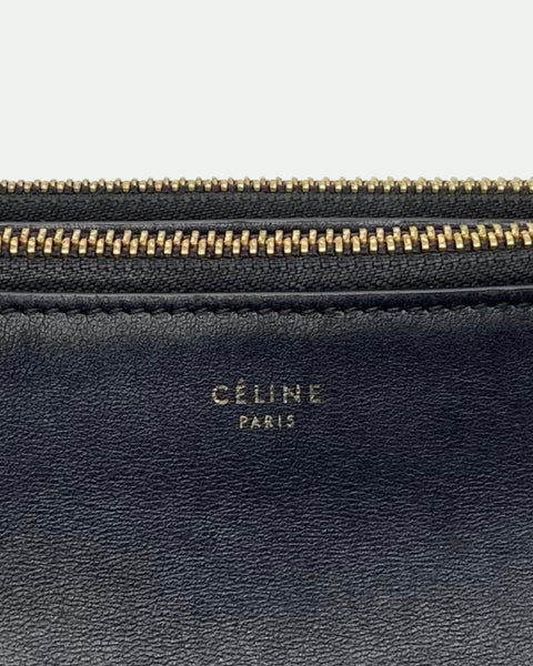 Céline Trio Petit Modelo – Bolso bandolera de cuero negro - CÉLINE