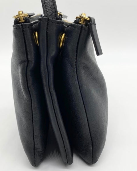 Céline Trio Petit Modelo – Bolso bandolera de cuero negro - CÉLINE