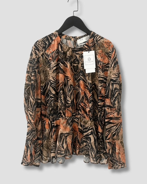 Blusa IRO Paris estampado jungle talla L 40