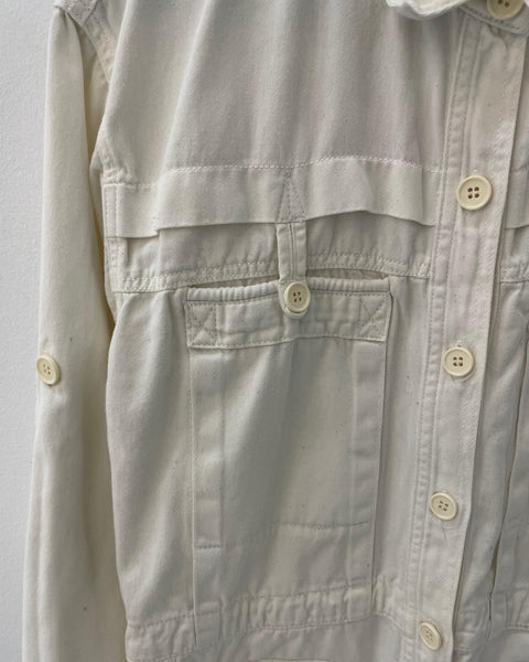 Mono de entretiempo en color blanco roto - MAJE