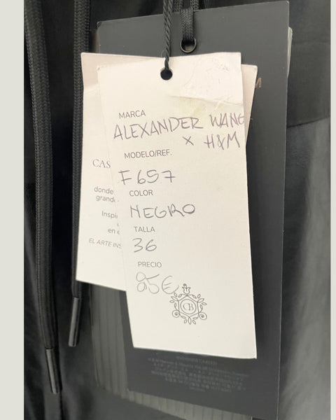 Pantalón de cuero de pierna ancha de ALEXANDER WANG para H&M