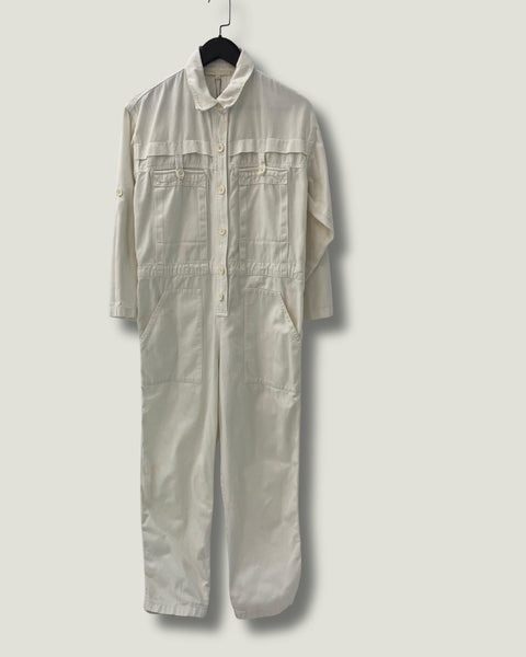 Mono de entretiempo en color blanco roto - MAJE