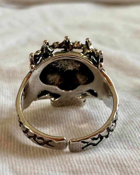 Anillo Unisex - Calavera con su Corona - AUNEA