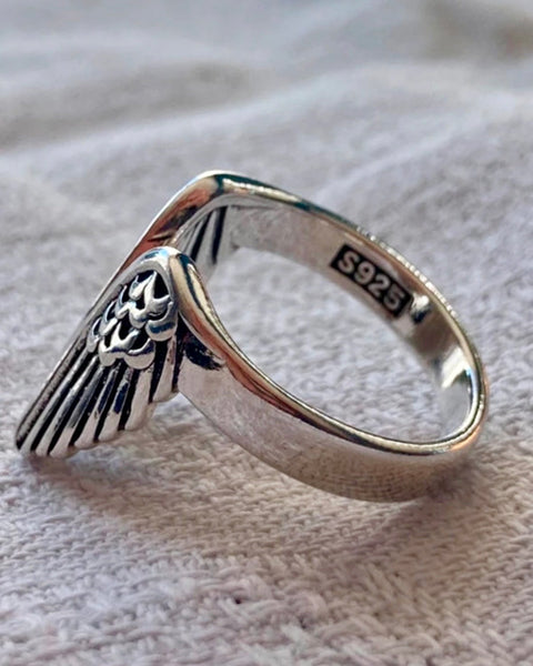 Anillo unisex con alas de angel | talla ajustable - AUNEA