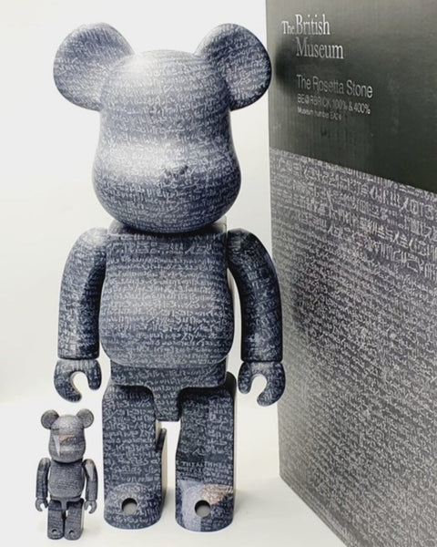MEDICOM TOY BEARBRICK - THE BRITISH MUSEUM - ROSETTA STONE