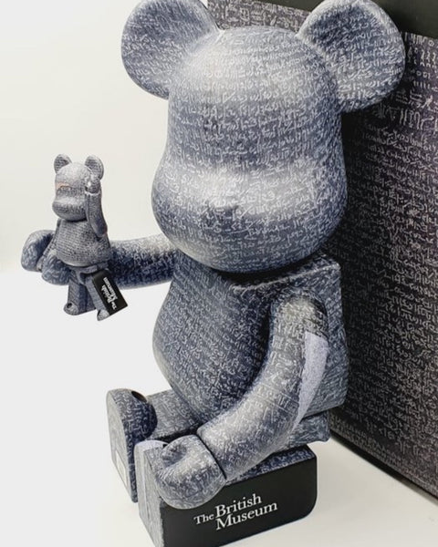 MEDICOM TOY BEARBRICK - THE BRITISH MUSEUM - ROSETTA STONE