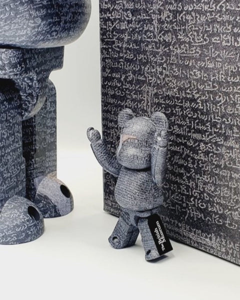 MEDICOM TOY BEARBRICK - THE BRITISH MUSEUM - ROSETTA STONE