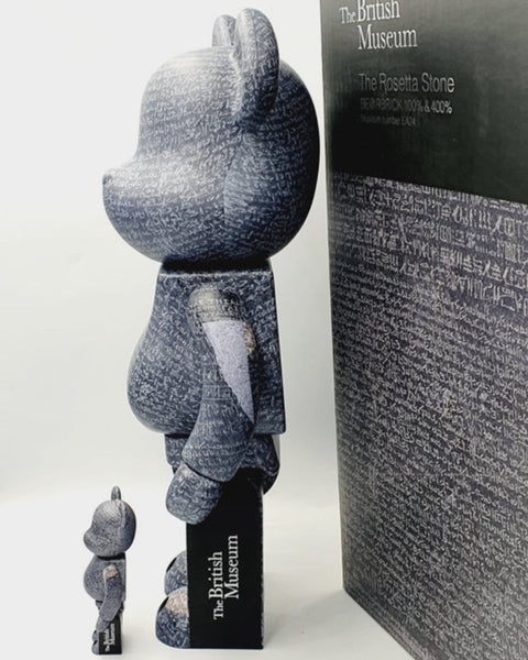 MEDICOM TOY BEARBRICK - THE BRITISH MUSEUM - ROSETTA STONE