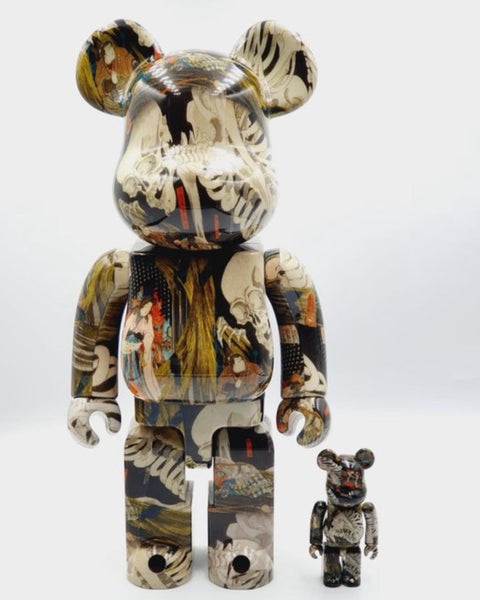 MEDICOM TOY BEARBRICK - THE HUNTED OLD PALACE AT SOMA - UTAGAWA KUNIYOSHI - TOSHUSAI