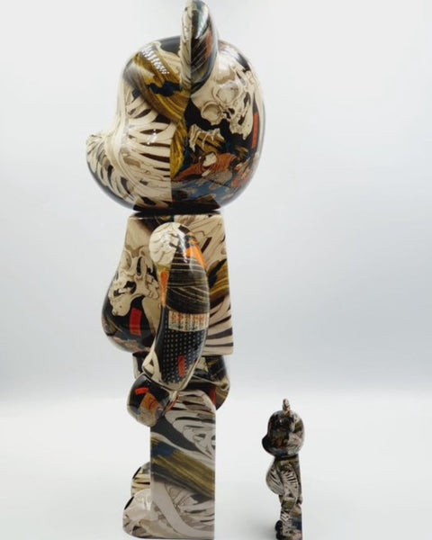MEDICOM TOY BEARBRICK - THE HUNTED OLD PALACE AT SOMA - UTAGAWA KUNIYOSHI - TOSHUSAI