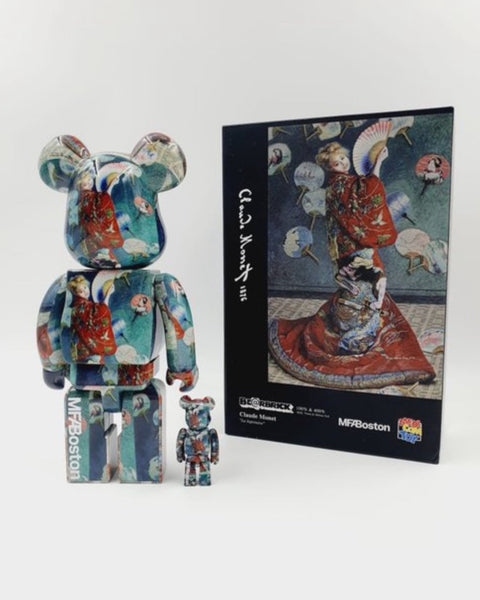 MEDICOM TOY BEARBRICK - BOSTON MUSEUM - CLAUDE MONET - LA JAPONAISE