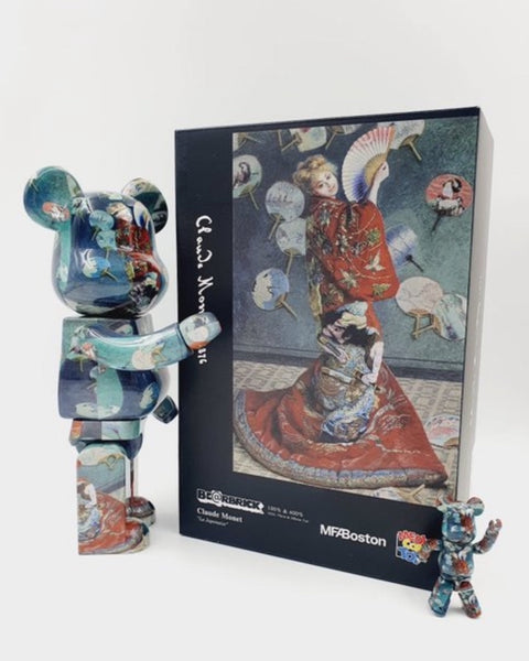MEDICOM TOY BEARBRICK - BOSTON MUSEUM - CLAUDE MONET - LA JAPONAISE