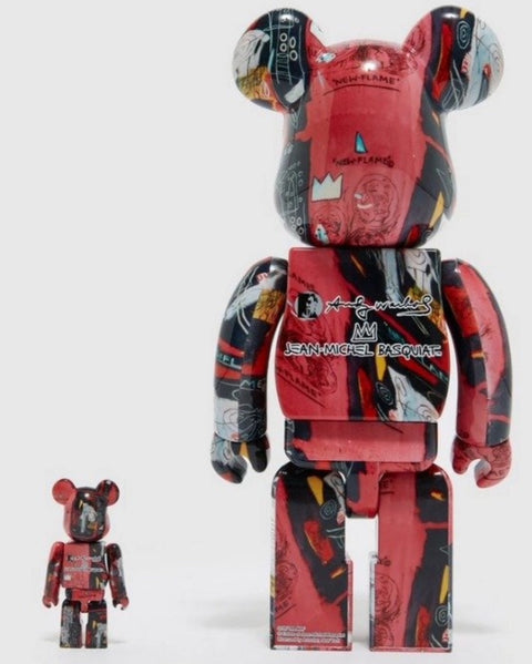 MEDICOM TOY BEARBRICK - JEAN-MICHEL BASQUIAT & ANDY WARHOL