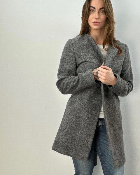 Abrigo de pelo gris - ISABEL MARANT