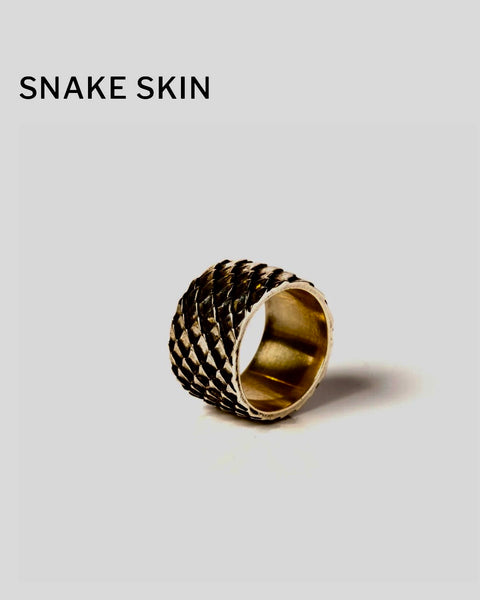 Anillo unisex de plata - Snake Skin - CORPUS CHRISTI