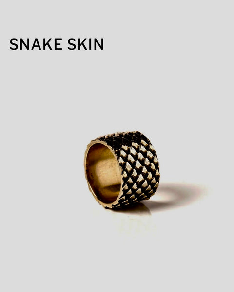 Anillo unisex de plata - Snake Skin - CORPUS CHRISTI