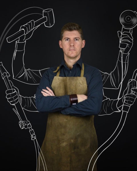 Steel Silk – Matt Olive Green (Wall Sculpture) - JOSÉ SOLER ART