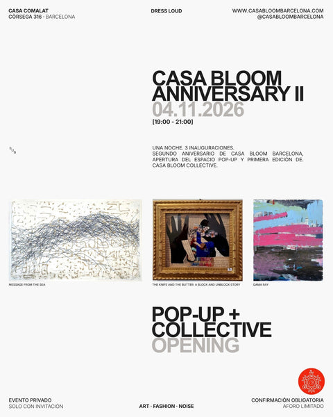 Invitacion aniversario CASA BLOOM BARCELONA