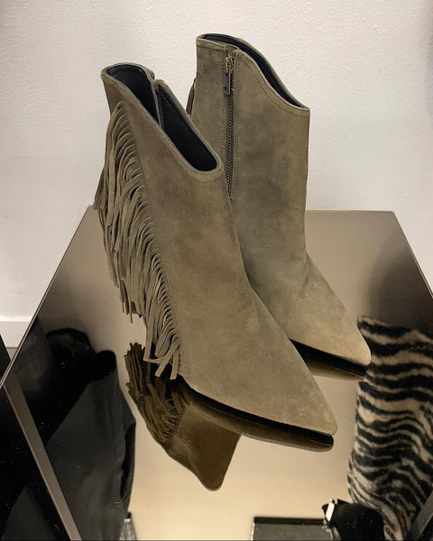 Botas de ante con flecos - ALLSAINTS