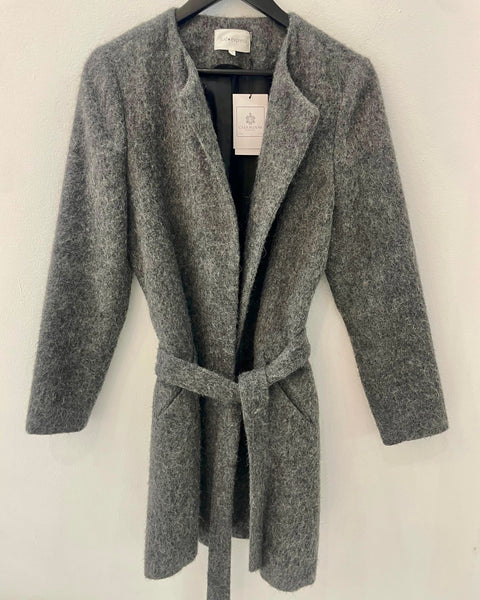 Abrigo estilo franela gris - SUD EXPRESS