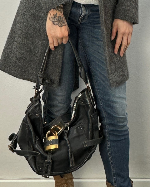 Bolsa de Cuero Gris - CHLOÉ