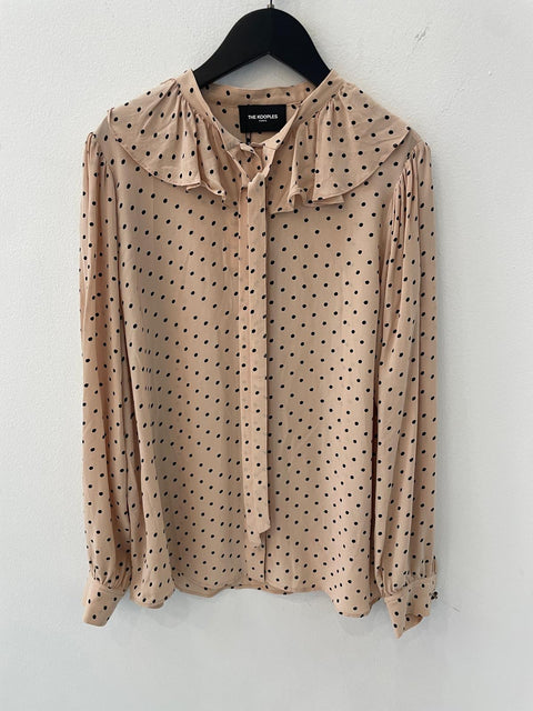 Camisa rosa con lunares negros - THE KOOPLES