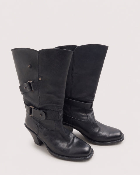 Botas Altas con Hebillas Doradas - BARBARA BUI