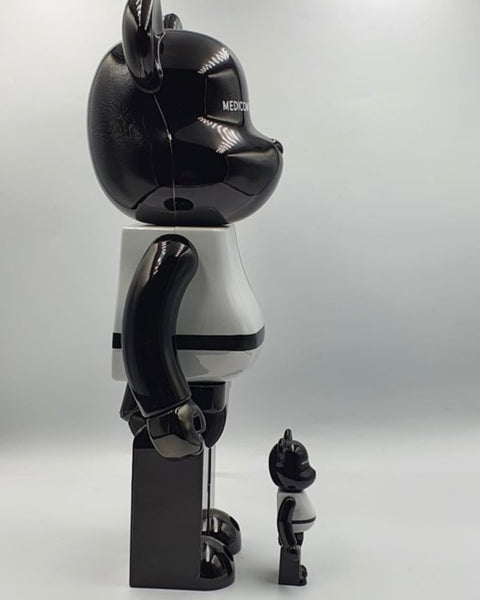 MEDICOM TOY BEARBRICK - MEDICOMTOY PLUS - BLACK CHROME 2021
