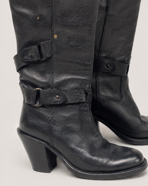 Botas Altas con Hebillas Doradas - BARBARA BUI