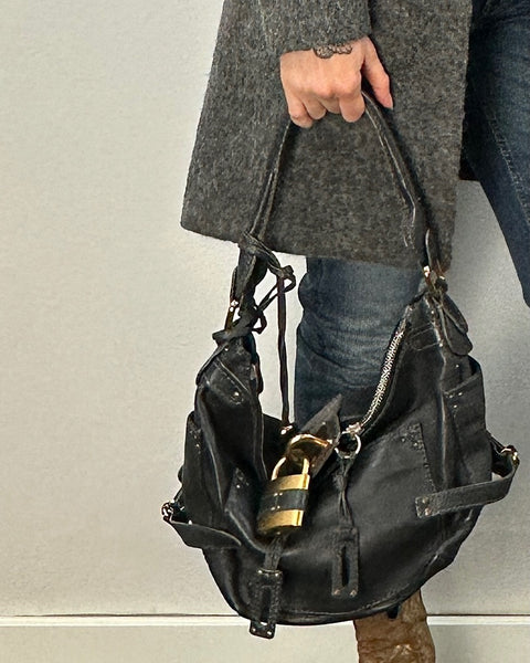Bolsa de Cuero Gris - CHLOÉ