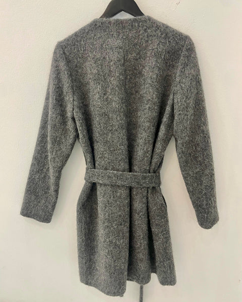 Abrigo estilo franela gris - SUD EXPRESS