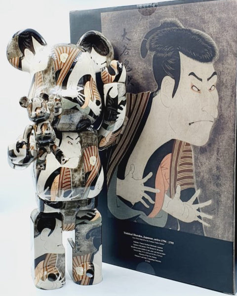 MEDICOM TOY BEARBRICK - TOSHUSAI SHARAKU - ACTOR OTANI ONIJI III