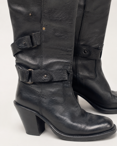 Botas Altas con Hebillas Doradas - BARBARA BUI